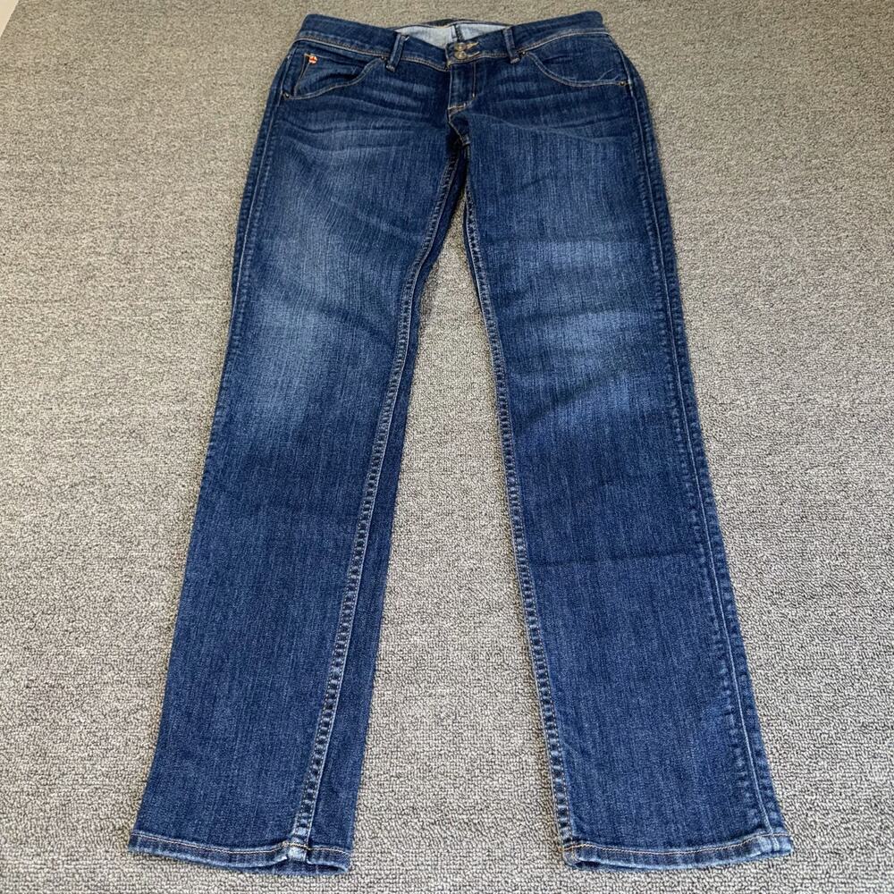 Hudson Collin Flap Skinny Jeans Women 29 Blue Denim Stretch Medium Wash Pockets‎